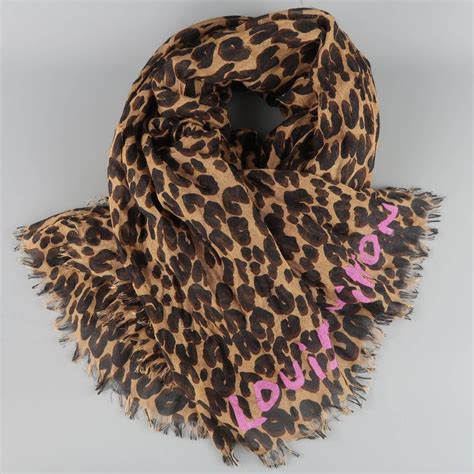 pink lv scarf|louis vuitton cheetah scarf.